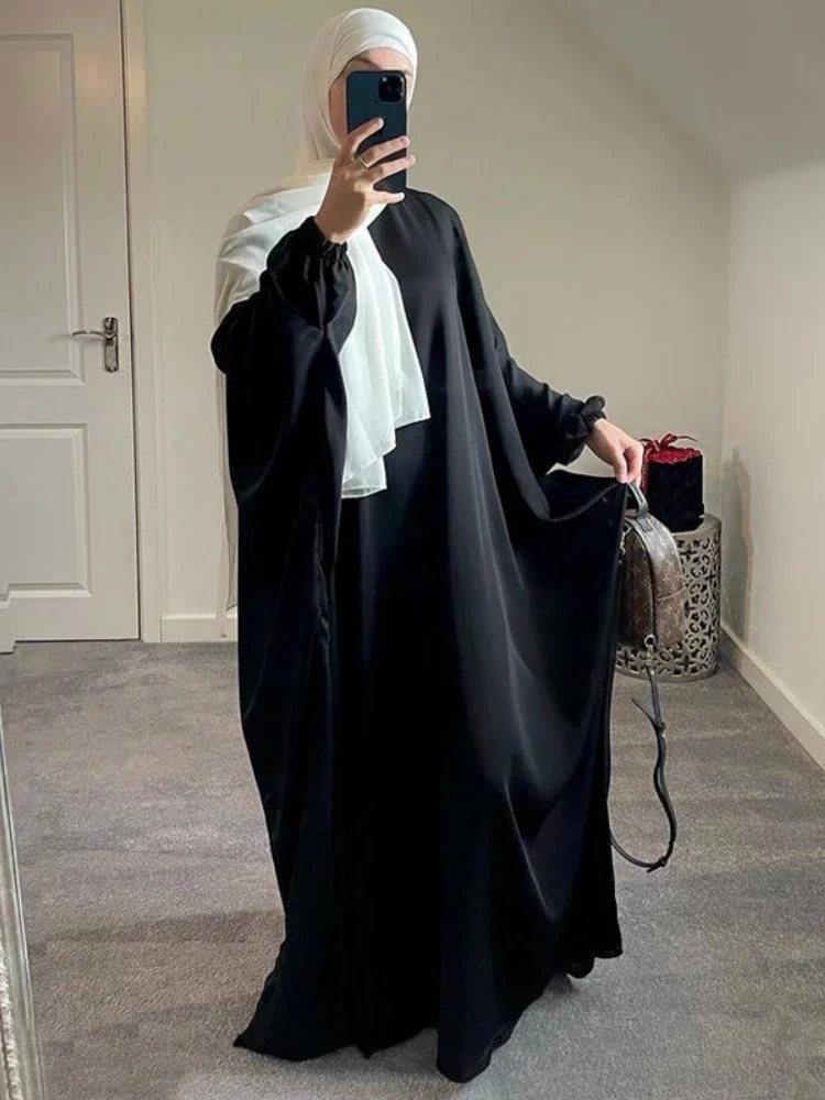 Eid Hooded Abaya Muslim Women Prayer Garment Hijab Dress Arabic Kaftan Robe Overhead Khimar Niqab Ramadan Gown Islamic Clothes
