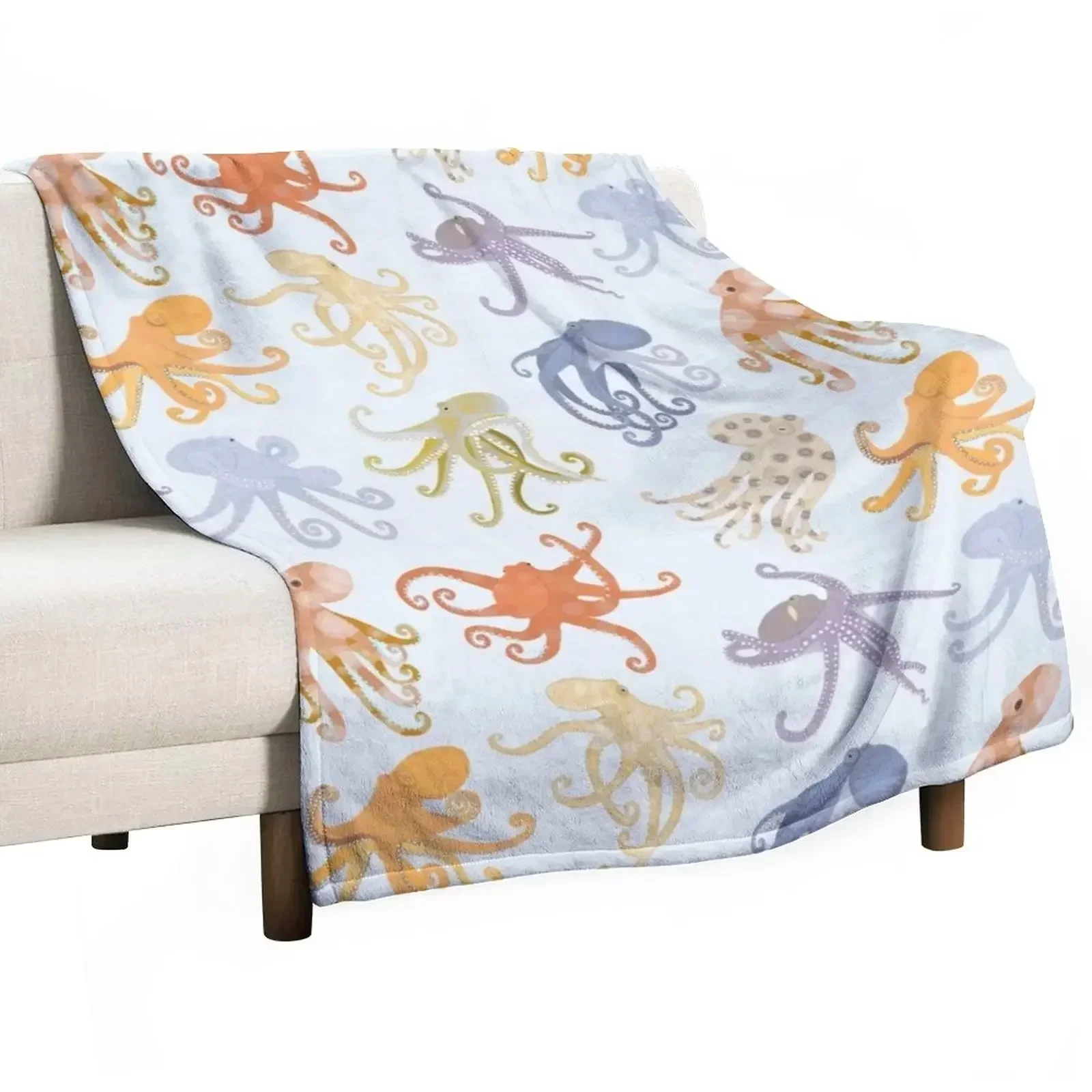 

New Octopuses Throw Blanket Softs Quilt Thin Soft Blankets