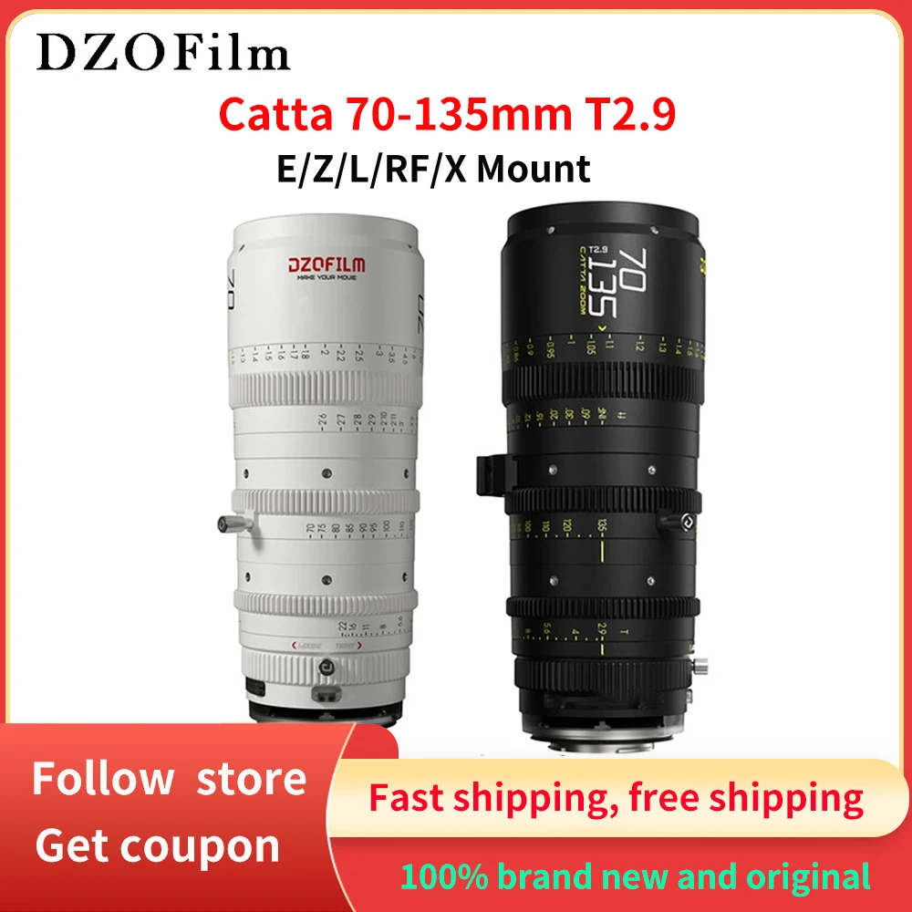 Lente de Câmera DZOFilm para Fotografia, Lente Zoom, E, Z, L, RF