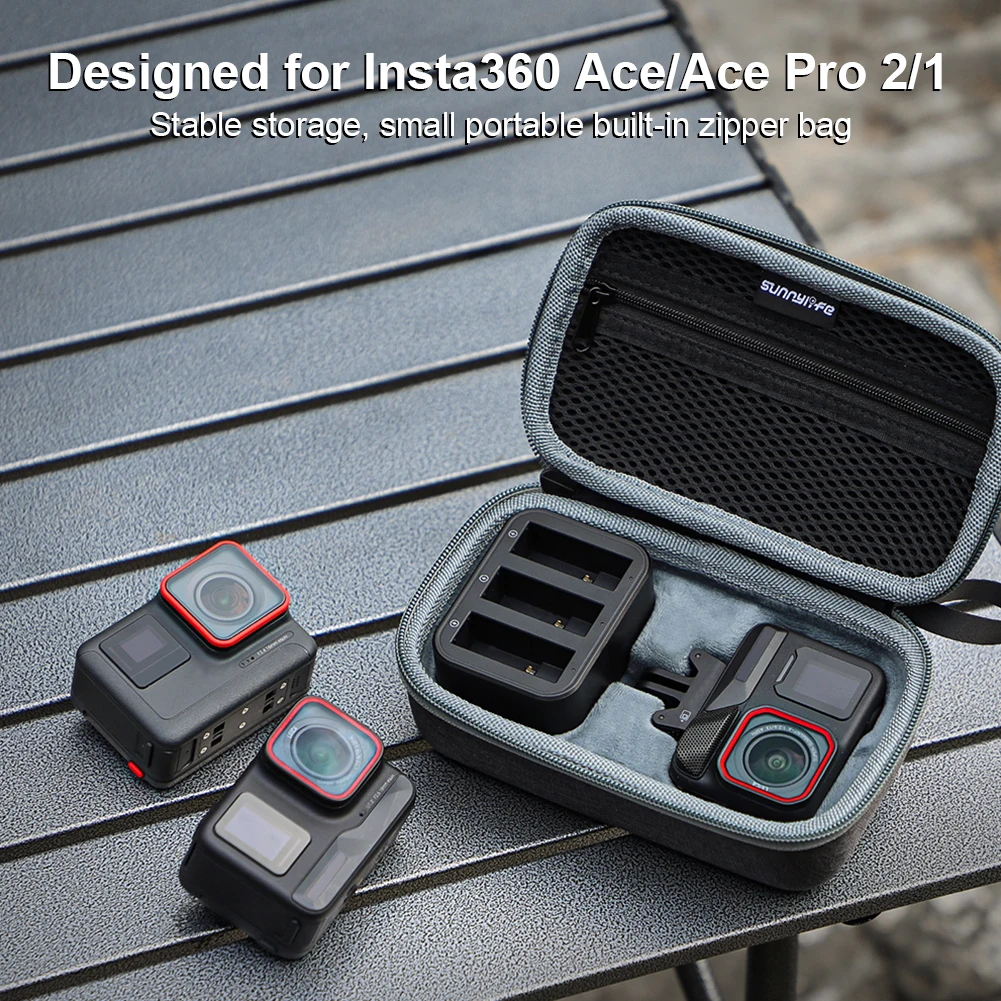 Portable Carrying Case Storage Bag Travel Case Carry Bag for Insta360 Ace Pro 2/Ace Pro/Ace Action Camera