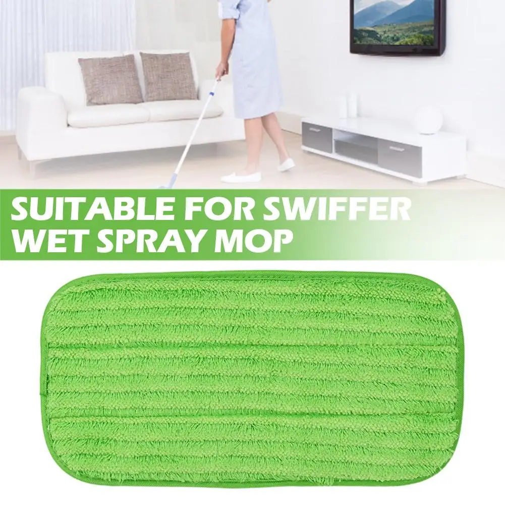 1 Pz Bagnato/Asciutto Piatto Mop Panno Microfibra Pavimento Mop Sostituzione Per Swiffer Bagnato Spray Mop Riutilizzabile Microfibra Mop Pad K1J6