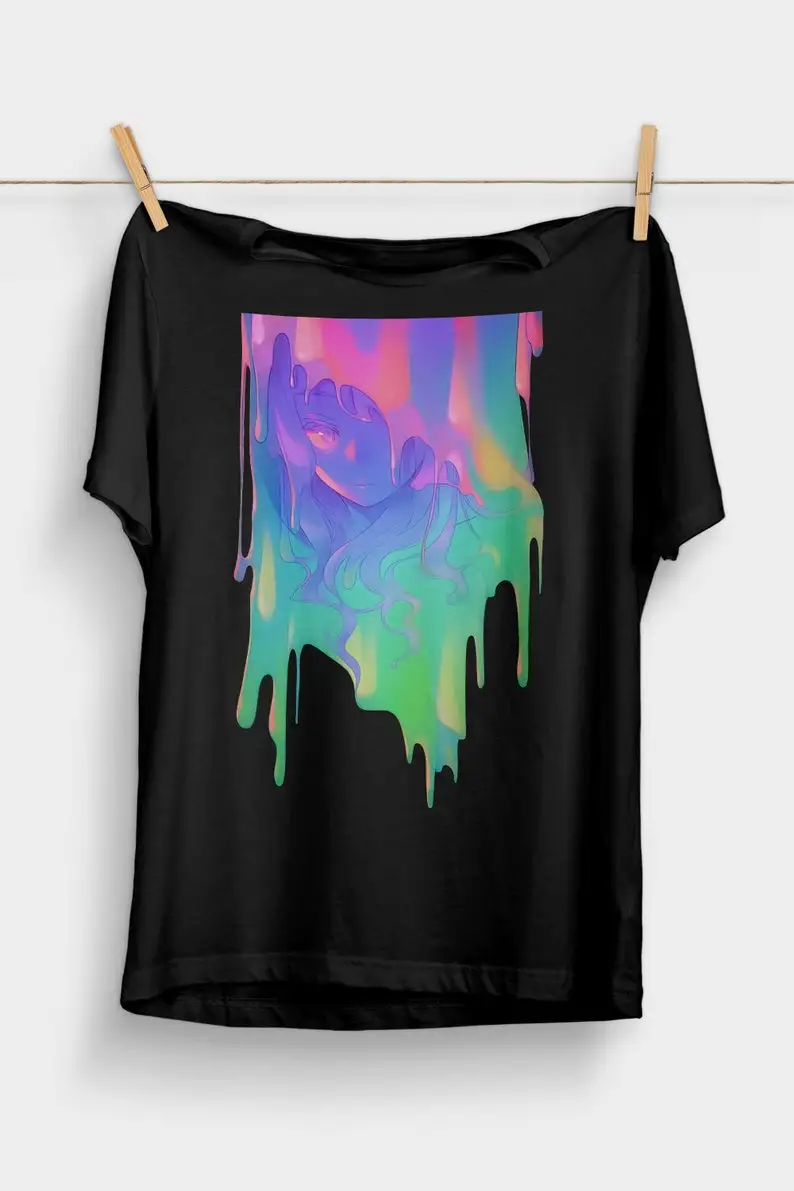 

Vaporwave Anime T-Shirt Kawaii Shirt Cute Anime Clothing Japanese Anime Gifts Aesthetic Clothes