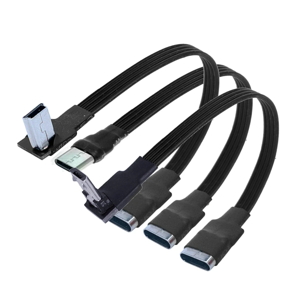 90도 각도 Type-C 암-Micro-B 마이크로 미니 Type-c 남성 USB 충전 데이터 충전기 변환기 어댑터 코드 5CM 10CM 1M