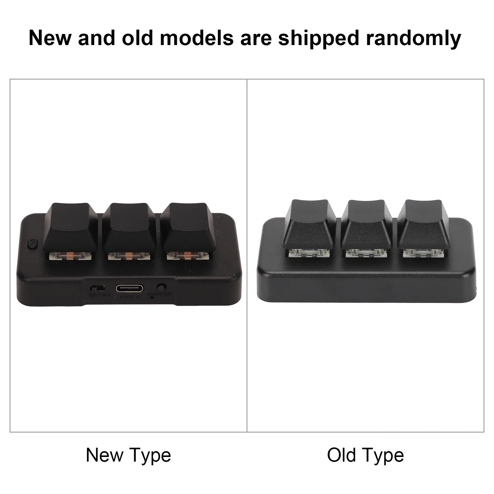 미니 HID 프로그래밍 기계식 키보드, 매크로 키보드, RGB 백라이트, 무선 3 단추, 3 가지 모드, USB 2.4g