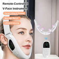 V Shaped Face Beauty Device with Remote Control Led Photon Face Lifting Massager Double Chin Removal Facial Beauty Instrument 1