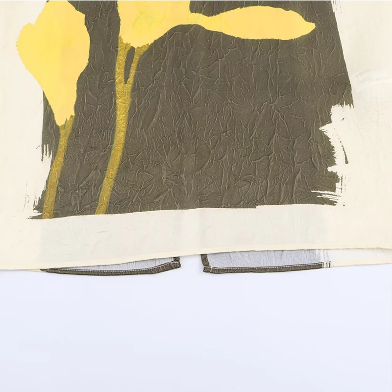 Chic Vintage Print Women Skirt Fashion 2025 Zipper Midi Night Party Split Female Streetwear Casual Long Skirts ﻿ ﻿