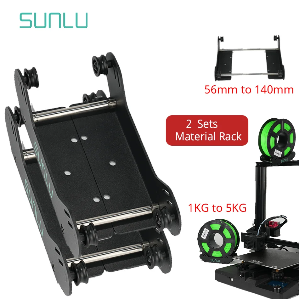 SUNLU 3D Material Rack Support 1KG To 5KG 56MM To 140MM Adjust The Width Arbitrarily Suitable For Printer Beams And Tabletops sunlu 3d material rack support 1kg to 5kg 56mm to 140mm adjust the width arbitrarily suitable for printer beams and tabletops