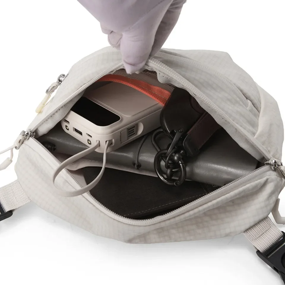 Damen-Hüfttasche, einfarbig, Outdoor-Gürteltasche mit Handytasche, leicht, zum Laufen, Wandern, Umhängetasche für Camping – Detail 17