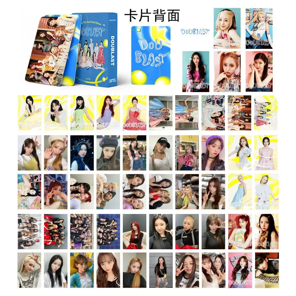 55pcs/set Kpop Kep1er Photocards FIRST IMPACT Album Lomo Cards Girls Photo Card Postcard For Fans Collection Mashiro YUJIN YESEO