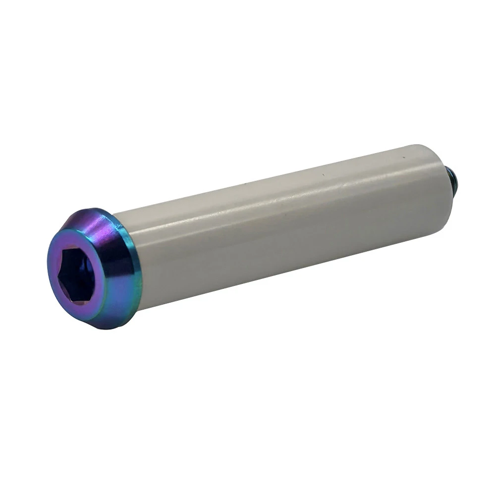 Precision Engineered 10mm Chain Tensioner Pulley Bolt TC4 Ti Alloy and Porcelain Sleeve for Brompton