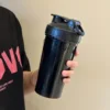 Shaker Bottle with Shaker Balls Leak Proof Drink Shaker Bottle for Shake and Pre Work Out Best Cup 2