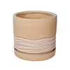 terracotta plant pot 8 inch round with drainage saucer