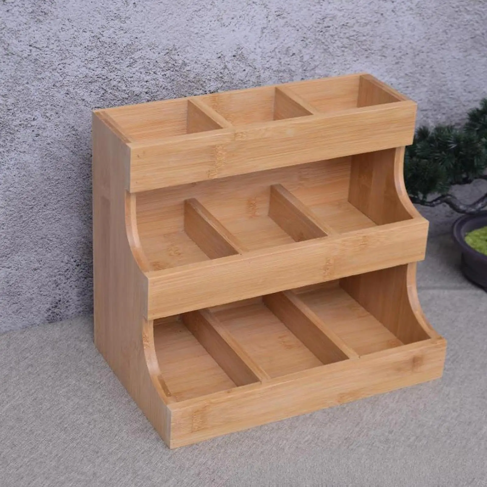 Tea Bag Organizer Vertical Display Stand Tea Rack Bag Station Wood Box Container for Kitchen Cabinet Dorm Pantry Office tea bag organizer