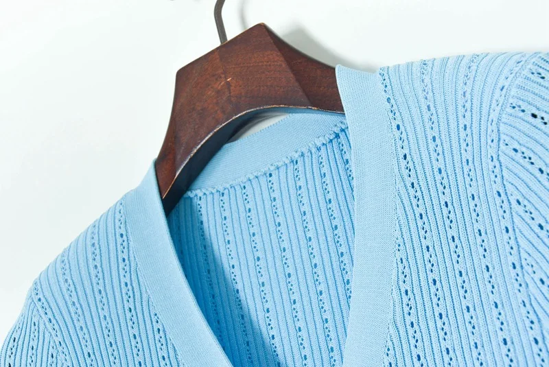 Ruffle Slim Knitted Dress Women's V Neck Long Sleeve Mermaid Long Dresses Elastic Button Patchwork Elegant Party Dress