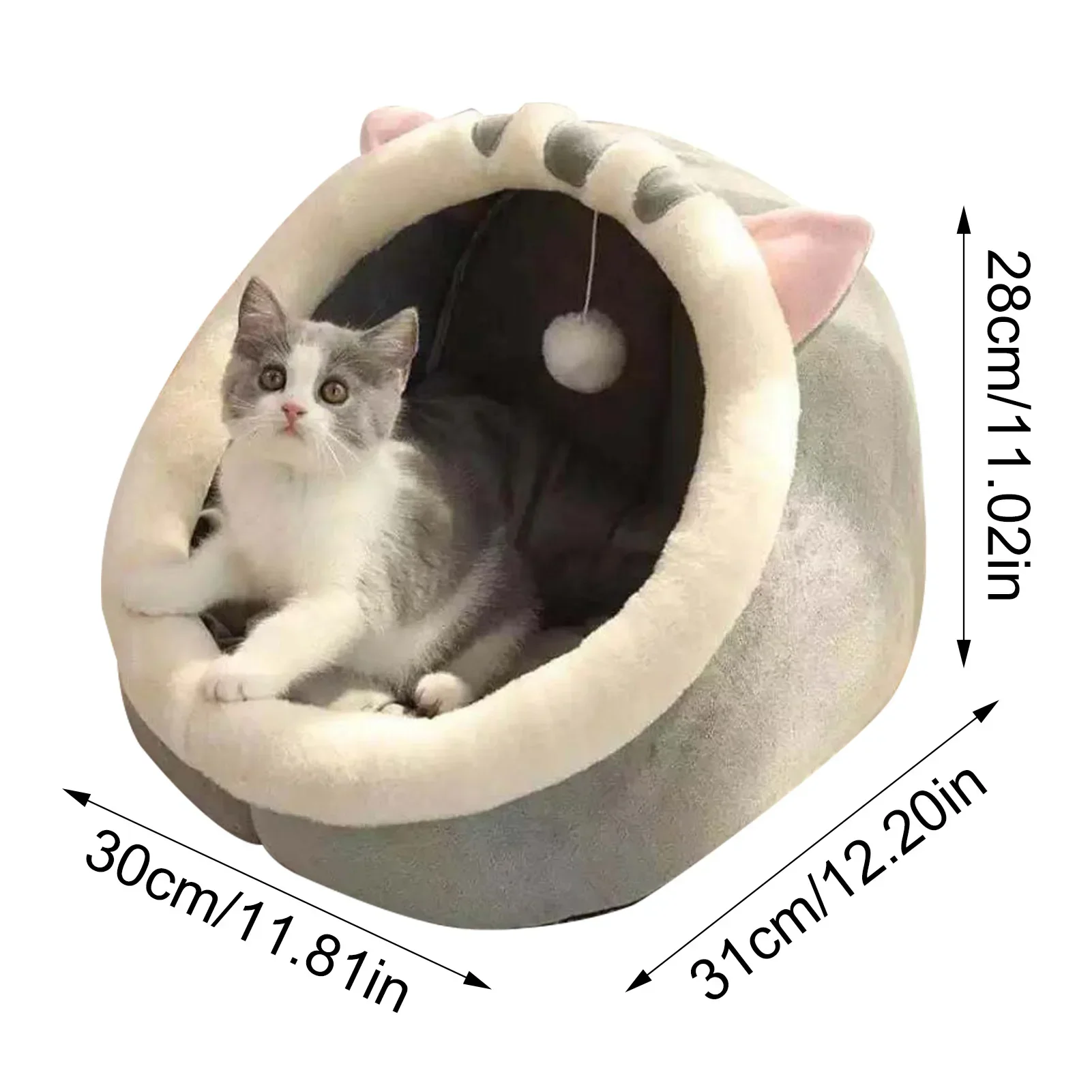 Deep Sleep Cat Bed Warm Pet Basket Cozy Cat House Kitten Lounger Cushion Cat Nesk Tent Very Soft Small Dog Mat Bag Cave Cats Bed