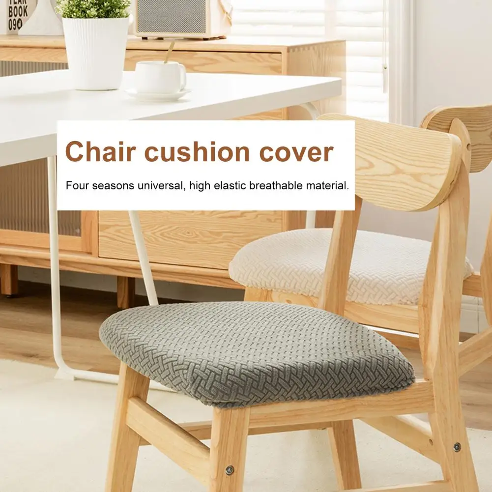 

Chair Seat Cases Waterproof Dining Chair Covers Durable Removable Washable Slipcover Set for Seats 4pcs Protector Set Waterproof