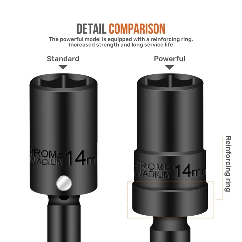 1/2 Inch Hexagon Impact Socket Short, 13mm - KS Tools, Alloy Steel, Durable For Professional Use