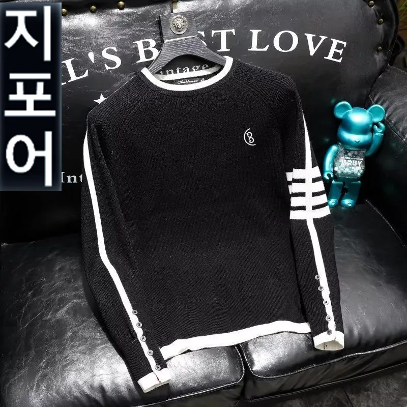 

남프프류 류 상 Корейский мужской вязаный Гольф одежда 2023 Зимний новый свитер для гольфа мужская одежда для гольфа шерстяной свитер Повседневная Блузка 골용용품 품