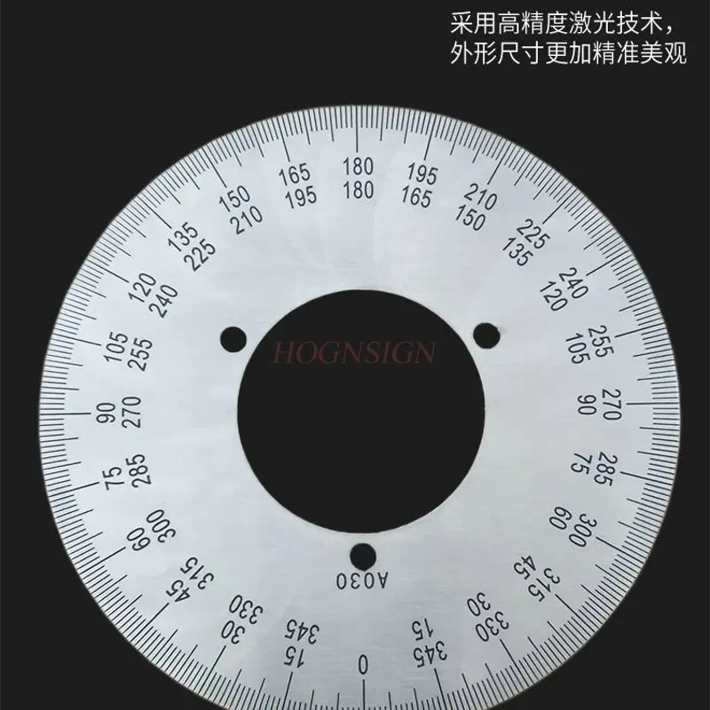 1개 스케일 다이얼은 정방향 및 역방향 기계식 식별 다이얼, 스테인리스 스틸 각도기와 통합되어 있습니다.