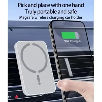 Magnetic Car Wireless Charger Air Vent GPS Phone Holder Stand For Magsafe iPhone 17 16 15 14 13 12 Pro Max Cell Fast Charging - Image 6
