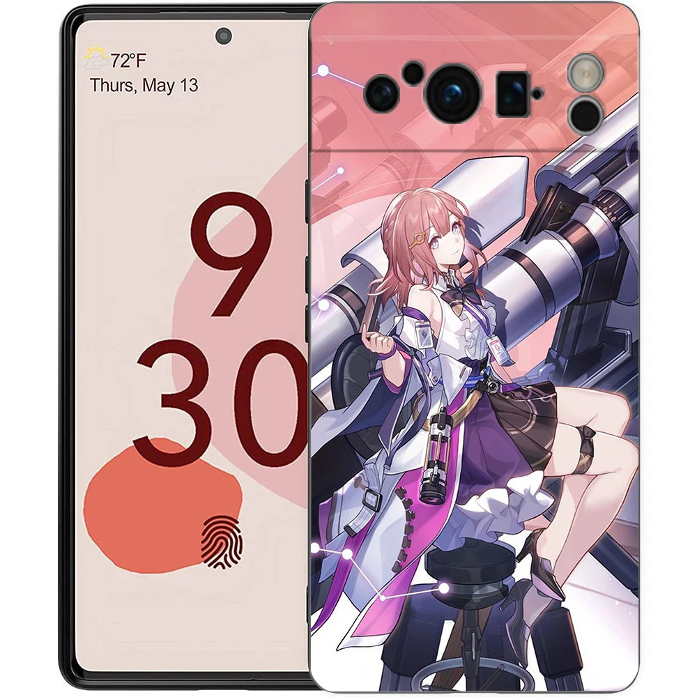 Honkai Star Rail Blade Jing Yuan Black Soft Shockproof Silicone Phone Case