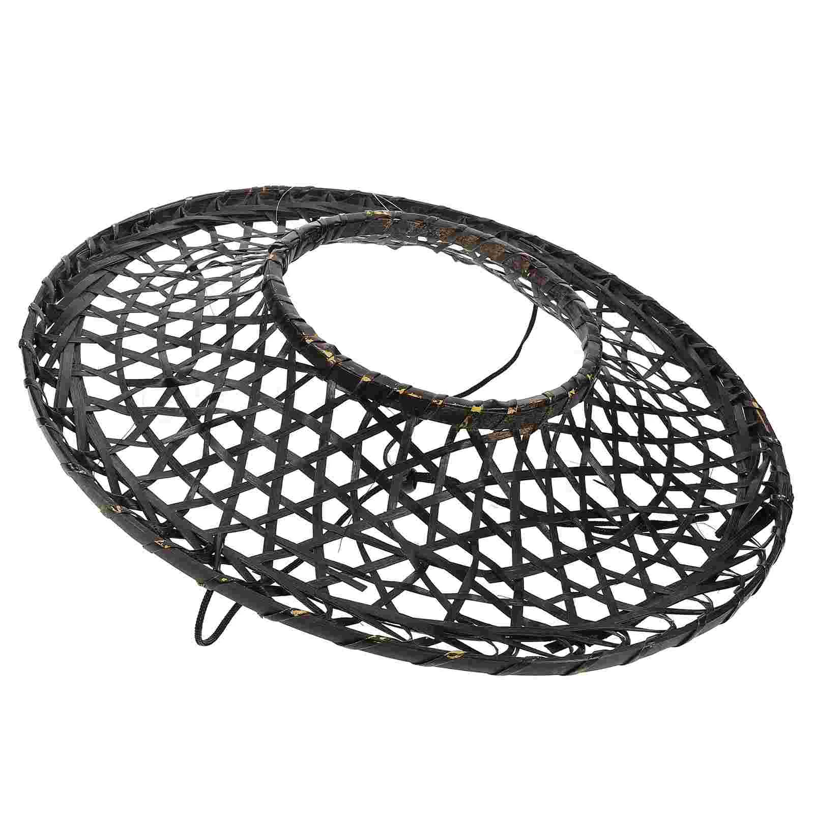 Manual Bamboo Weaving Straw Sun Hat 3650X3650X500CM Samurai Stage Performance Oriental Rain samurai hat