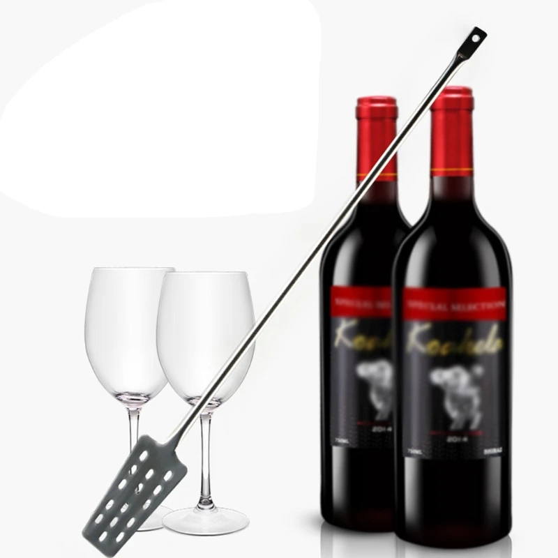 Stainless Steel Wine Mash Tun Mixing Stirrer Paddle cocktail stirrers Homebrew with 15Holes Home Kitchen Bar Beer Wine Brewing Tool 60.5cm