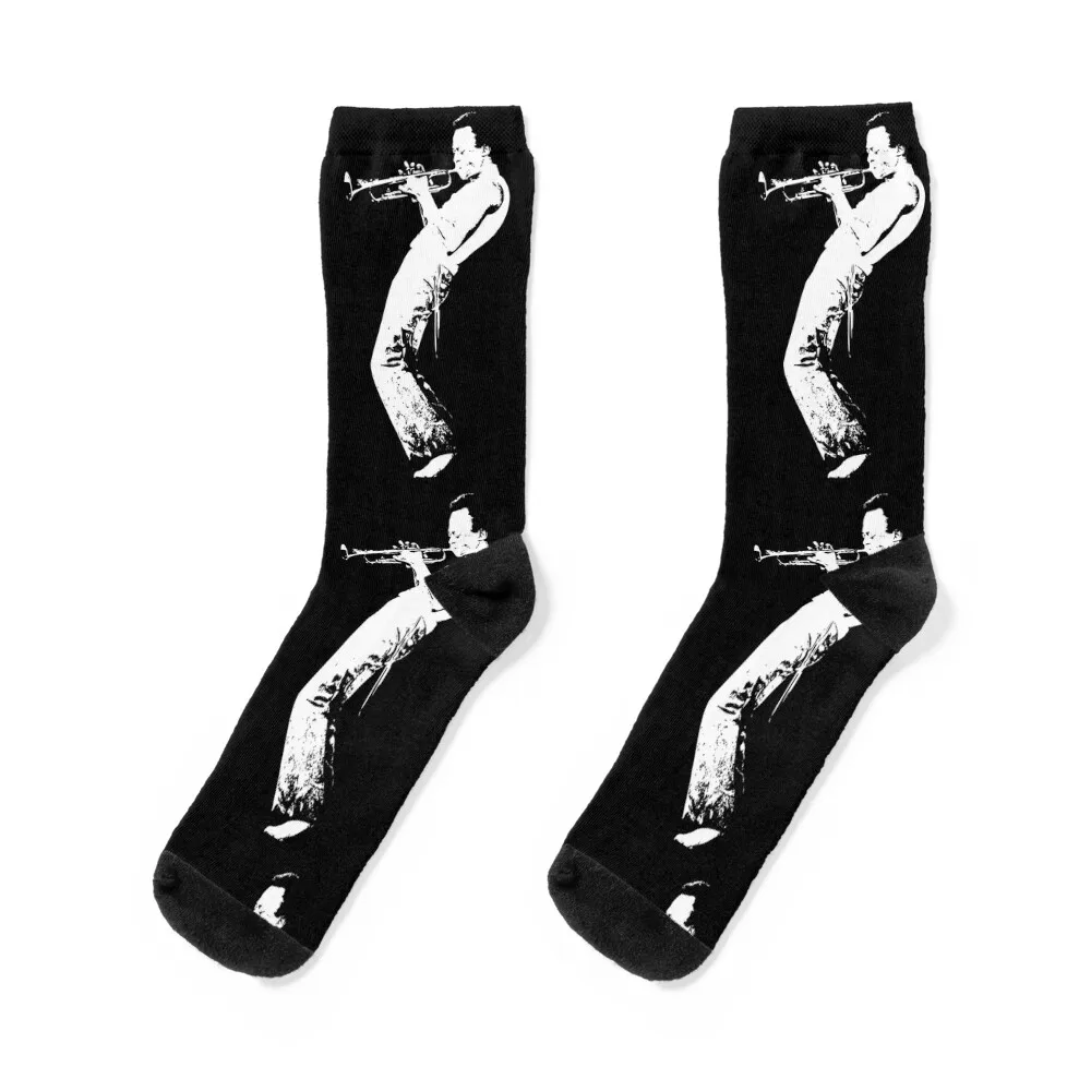 

Miles Davis Silhouette Socks ankle warm winter Socks Women Men's