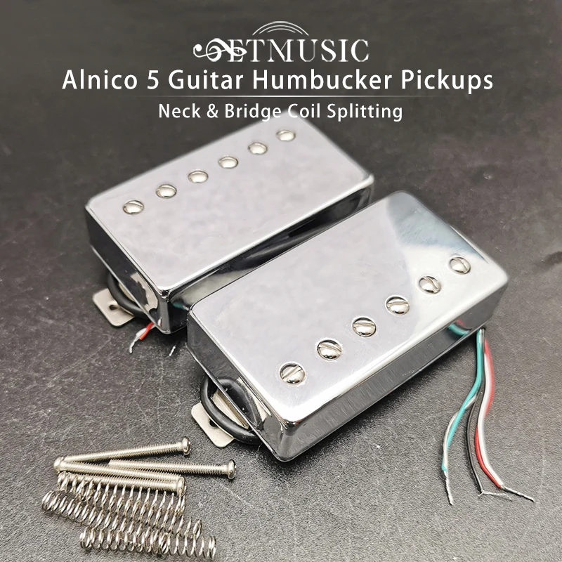 Alnico v lpハムバッカーギターピックアップ、N-7.5K B-15K、5