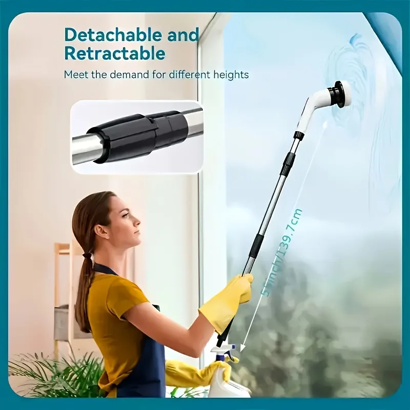 9-in-1 Cordless Electric Spin Scrubber