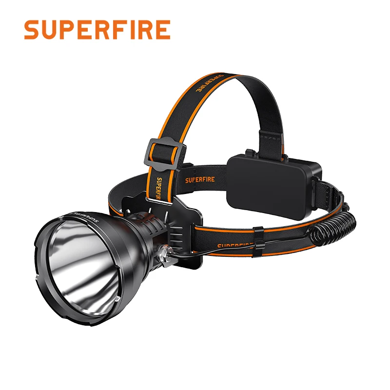 

SUPERFIRE Ultra Powerful LED Headlamp High Lumen USB Rechargeable Head Torch Work Camping Headlight Waterproof Fishing Lantern