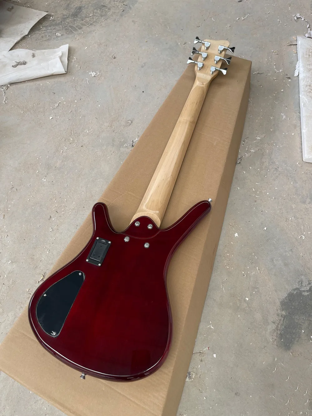 6 húrok Elektromos Csapó sügér Gitár vel Króm Vásárú, Paliszander fretboard, fretless, Alkatú Egyéni Szerva