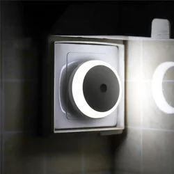 Smart Sensor LED Night Light with Auto Dimming (1pc White Light)