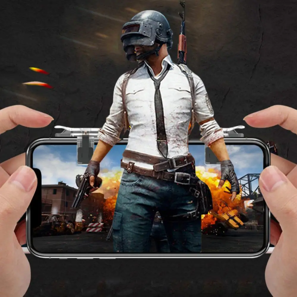 Gaming Trigger for Mobile Phone PUBG L1R1 Shooter Controller Game Fire Button Aim Key for PUBG Knives Out Rules of Survival