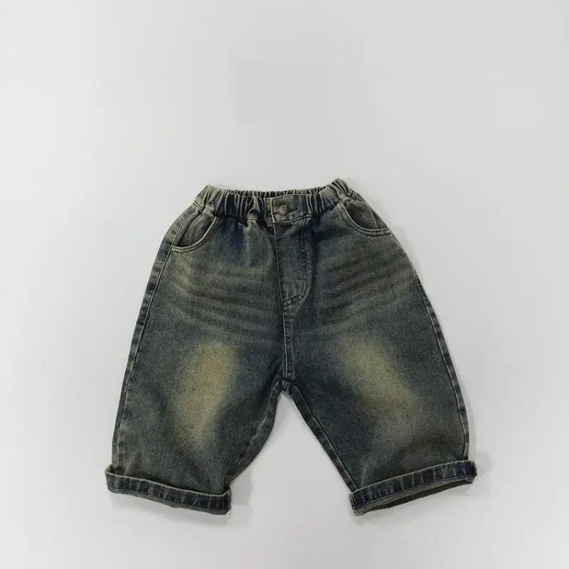 

2023 Autumn New Children Casual Pants Girls Vintage Jeans Kids Boys Harem Pants Baby Denim Trousers Children Clothes