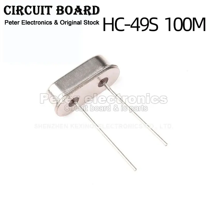 5PCS Crystal Oscillator 100MHZ Crystal Oscillator 100M DIP 2Pin HC-49S Quartz Passive