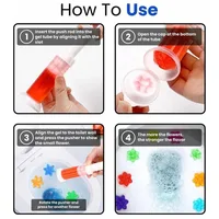 Flower Shaped Toilet Cleaner Gel Toilet Deodorant Gel Air Fresheners Aromatic Flower Detergent Bathroom Fragrance Cleaning Tool 6