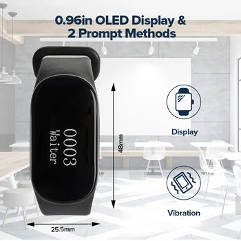 Retekess TD112 Wireless Waiter Calling System Restaurant Pager IPX7 Waterproof Watch Receiver for Hookah CafeCafe Bar Clinic