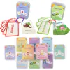 Learning Flashcards ABC Numbers Fruit Animal Body Educational Toys Classroom Aids Montessori Autism English Words Card for Kids 4