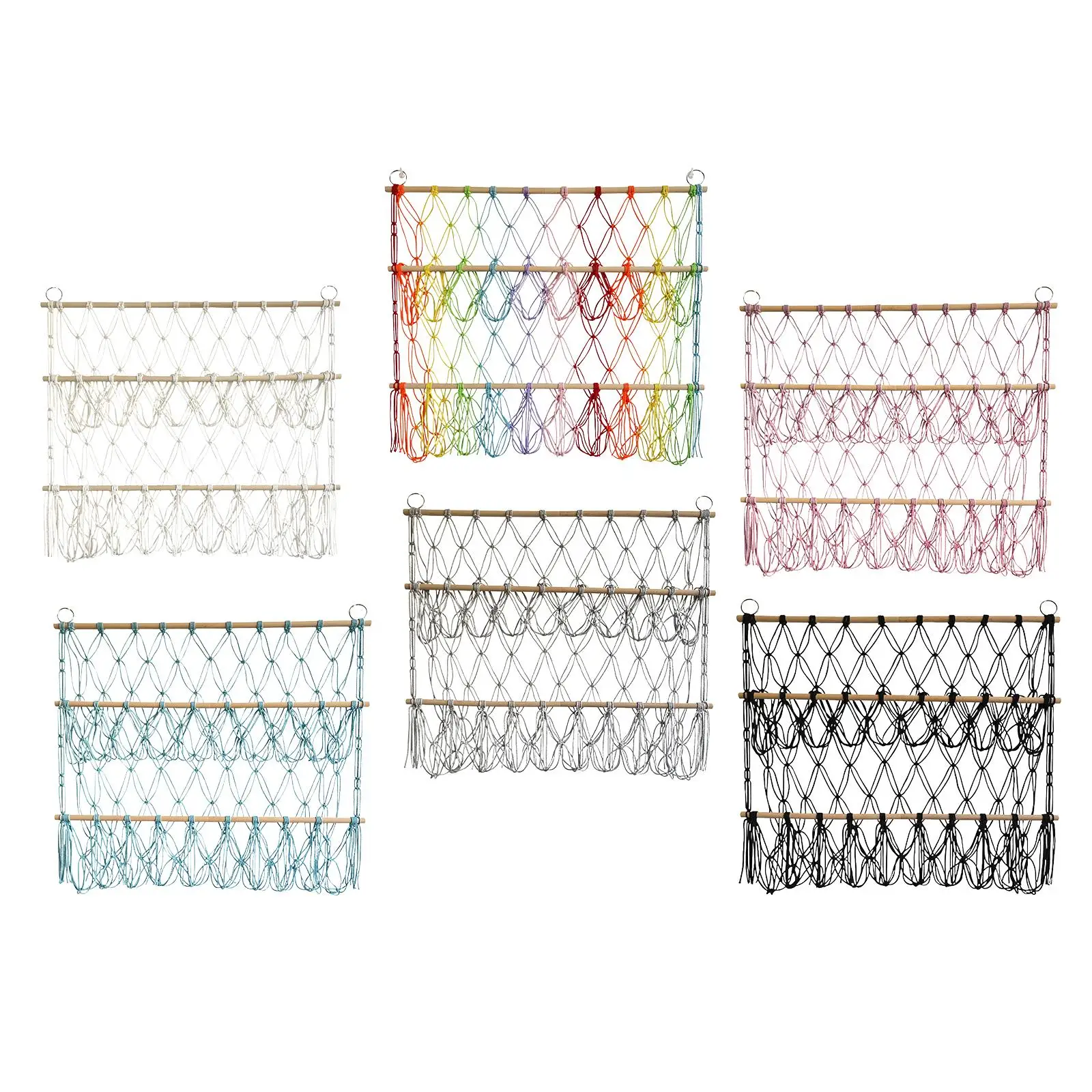 

Гамак для хранения мягких животных с кисточками, сетчатый подвесной Органайзер