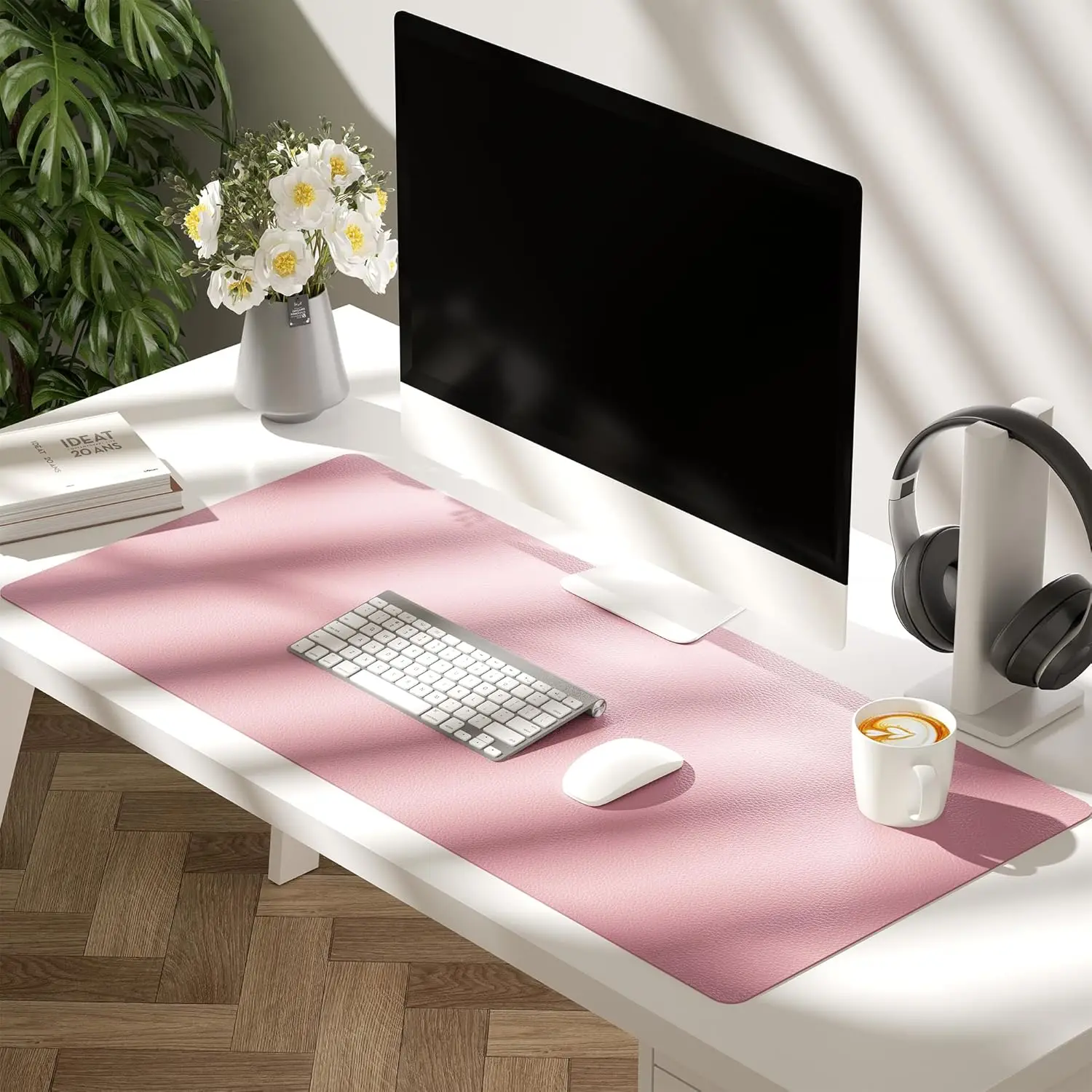 Mouse pad XL mousepad Portable large Gaming Waterproof Non-slip PU Suede Desk Mat Computer Keyboard Desk Pad for Office/Home