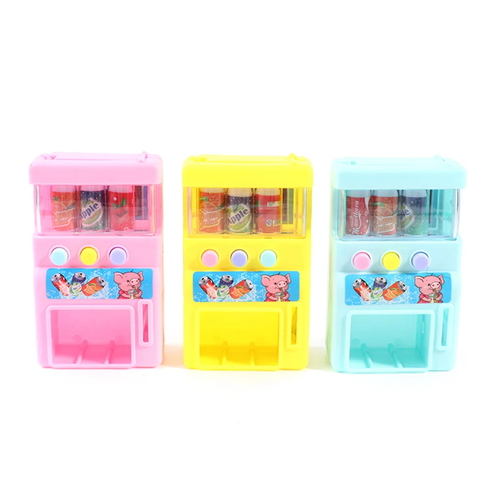 1~8PCS Hot-selling Children's Simulation Mini-coin-operated Beverage Vending Machine Self-service Beverage Cute Funny Toys For 6