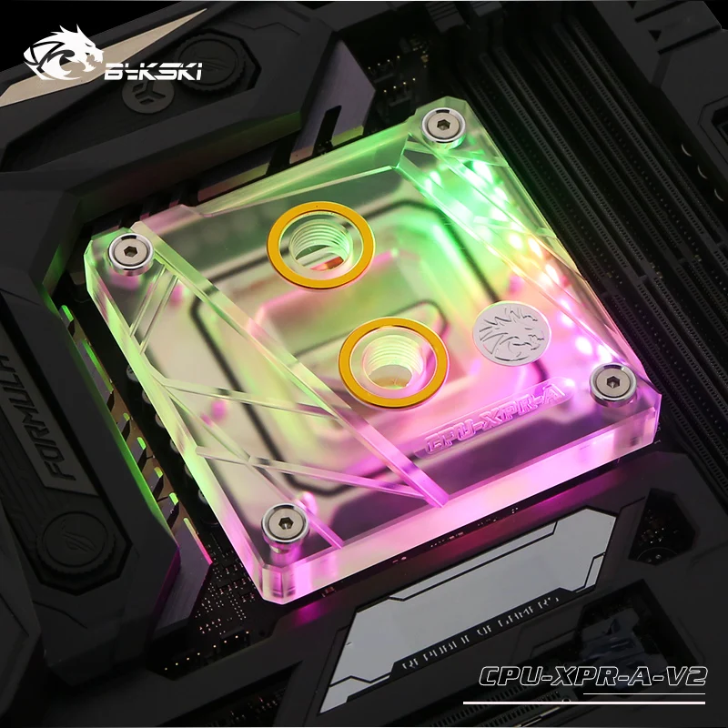 Bykski-bloco de Água do Processador Central Uso para Intel Lga1150 1151 1155 1156 1200 1700 2011 2066 X99 Radiador do Refrigerador i7 Rgb Sync Cpu-xpr-a-v2 - Imagem 4