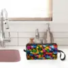 Lego Texture Makeup Bag Cosmetic Organizer Storage Dopp Kit Toiletry Cosmetic Bag for Women Beauty Travel Pencil Case 5