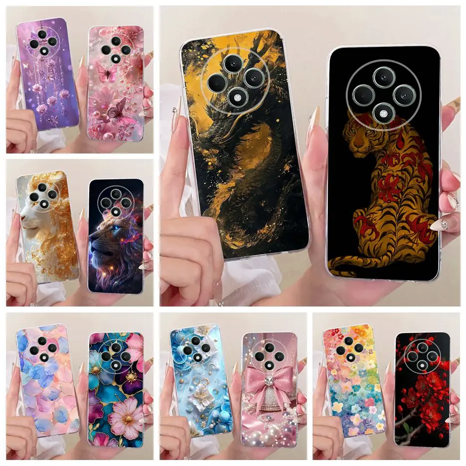 Cool Dragon Tiger Painted Soft Silicone Phone Case - Artistic Design Cover