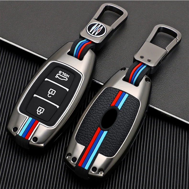 Coperture della copertura della cassa chiave a distanza dell'automobile della lega per Hyundai i30 ix25 Elantra KONA Solaris Azera Grandeur Ig TM Accent Santa Fe palizzata - Sa22afed7d88940e3afb71afabdce990bS
