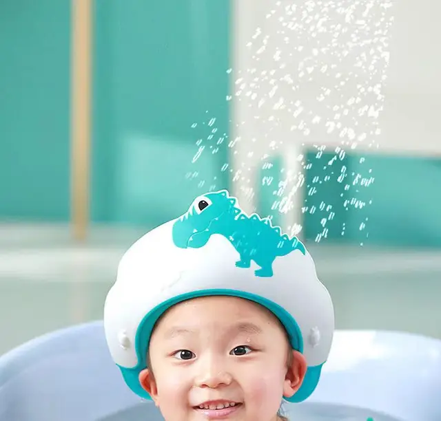 Cappello Doccia Bambini A Forma Di Corona - Regolabile, Silicone Morbido, Protezione Orecchie E Occhi - Foto 8