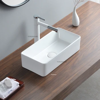 ระเบียง Ultra แคบห้องน้ําอ่างล้างมือ Nordic เซรามิคแพลตฟอร์มอ่างล้างหน้า Mini แขวนผนังอ่างล้างหน้า Creative ติดผนังอ่างล้างหน้า 2