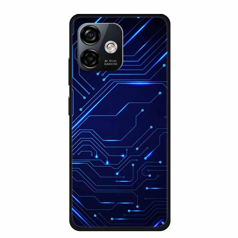 Luxury Black TPU Soft Silicone Phone Case - Fashionable Protective Cover