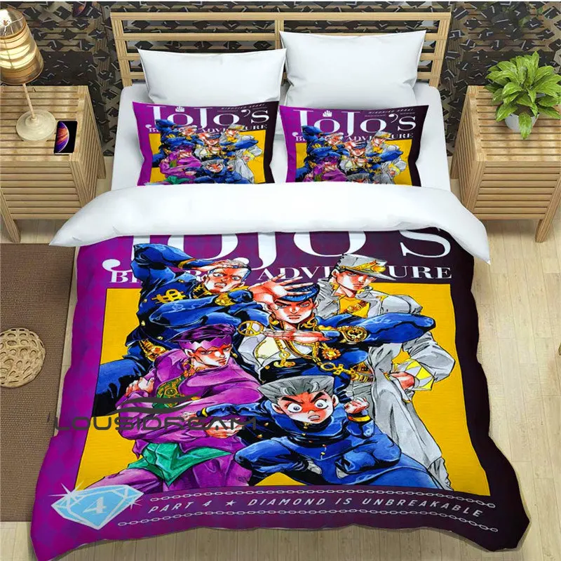 

JOJO Cartoon Comics Large Bedding Set Fashion Printed Children and Adults Duvet Cover Bed Cover Pillow Cover Bedroom Decoration